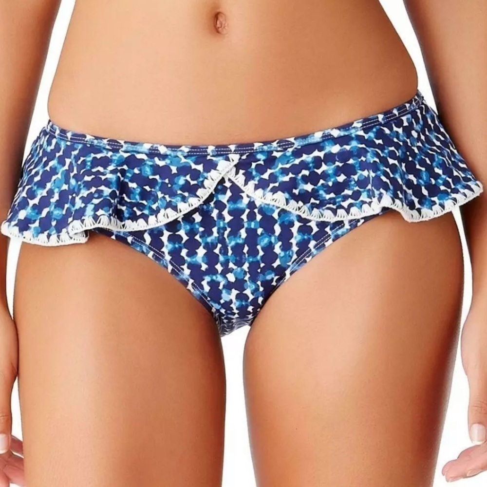 ANNE Cole Studio Flounce Around Bikini Swim Bottom